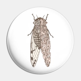 cicada scifi Pin