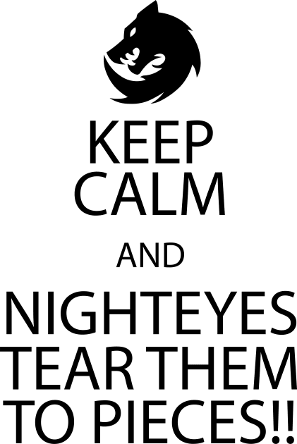 Nighteyes tear them to pieces!!! Kids T-Shirt by Yellowkoong