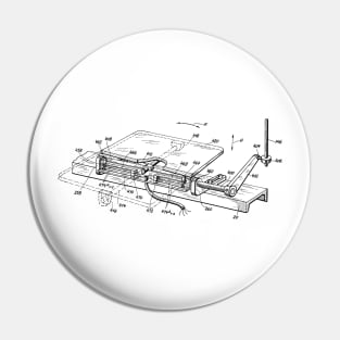 Driving Arrangements for Sewing Machine Vintage Patent Hand Drawing Pin