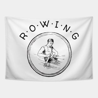 Vintage Rowing Tapestry