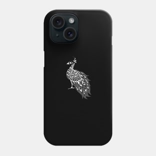 black crown royal peacock art in zentangle ecopop Phone Case