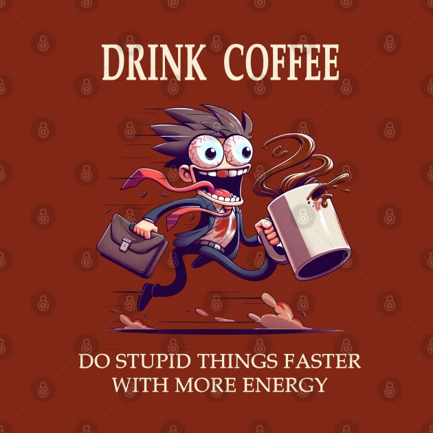 Drink Coffee, Do Stupid Things Faster With More Energy by TooplesArt