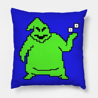 Oogie Boogie Man pixelated Pillow