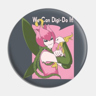 Lillymon the Riveter Pin