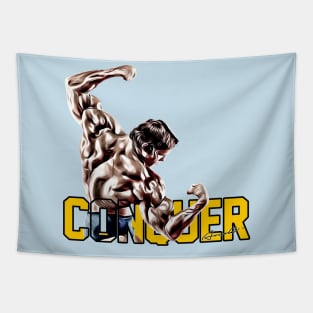 Arnold Schwarzenegger: CONQUER Tapestry