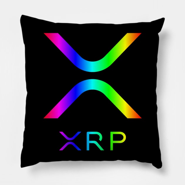 XRP Crypto - Full Spectrum Effect Pillow by cryptogeek