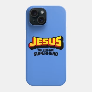 Christian Faith Gift - Jesus the Original Superhero - Fun Comic Book Style Phone Case