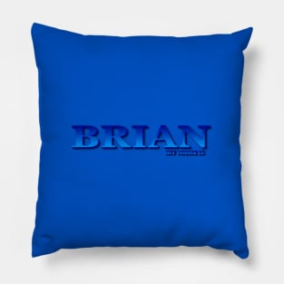 BRIAN. MY NAME IS BRIAN. SAMER BRASIL Pillow