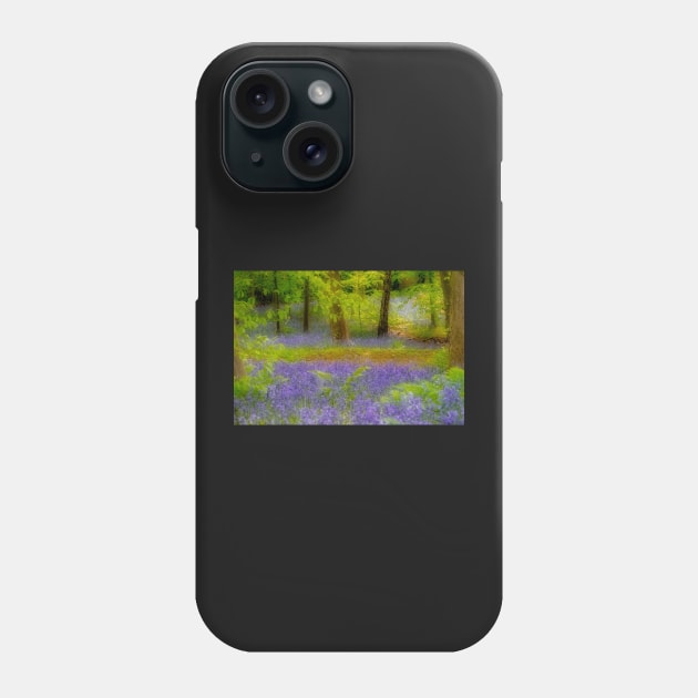 Dreamy bluebell art Phone Case by MartynUK