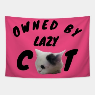 OWNED BY LAZY CAT Tapestry