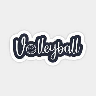 Volleyball in White Magnet