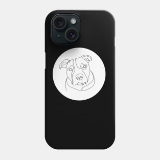 American Bully Line Art Phone Case