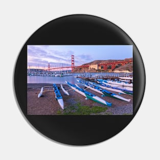 Canoes and Golden Gate Pin