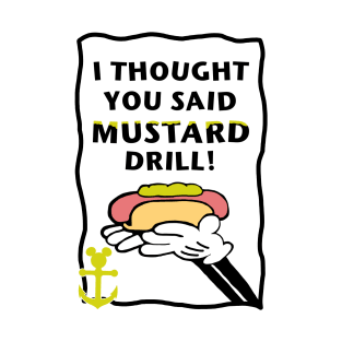 Mustard Drill Cruise Line Muster T-Shirt