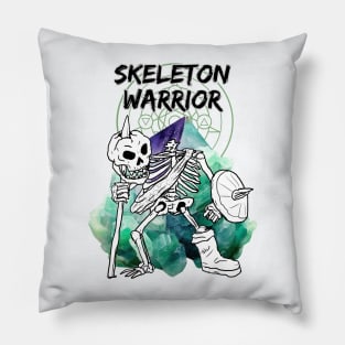 Skeleton Warrior DnD fantasy character Pillow