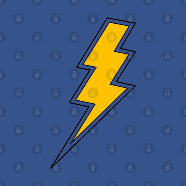 Lightning Bolt (yellow) by helengarvey