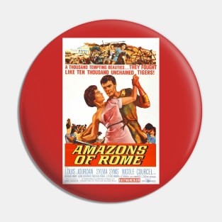 Vintage Movie Poster - Amazons of Rome Pin