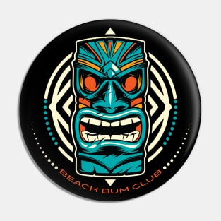 Beach Bum Club Tiki Pin