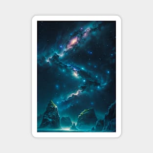 Zig Zag Galaxy in Space Magnet