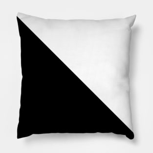 Black White Triangle Tile Pattern Pillow