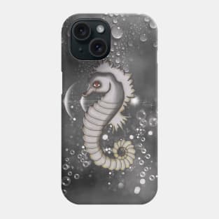 Sweet little seahorse and bubbles Phone Case