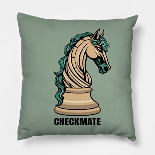 Checkmate - Horse Chess Piece Pillow