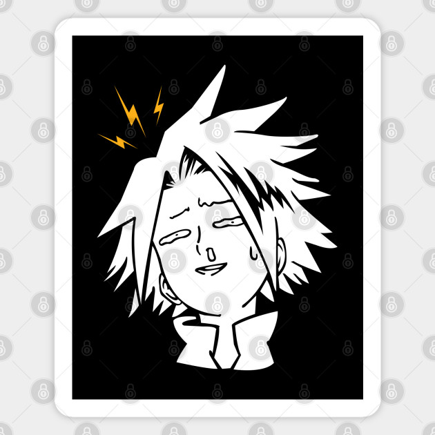 Kaminari Denki Funny Face Kaminari Denki Lightning Thunder Magnet Teepublic De