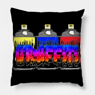 Graffiti Spray Art 77 Pillow