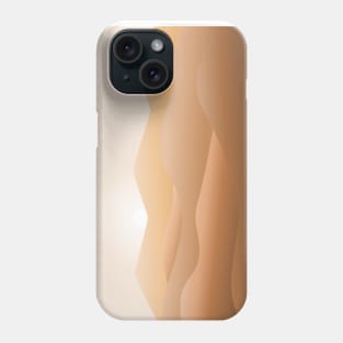 Sand dunes in the desert Phone Case