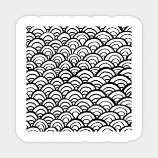 Black and White Pattern Magnet