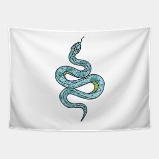 Blue Snake Tapestry