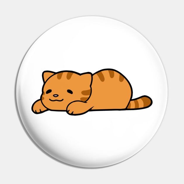 Orange Chub Cat Pin by MissOstrich