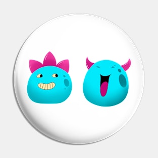 funny cute blobs Pin