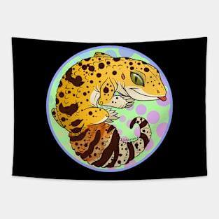 Leopard Gecko Circle Tapestry