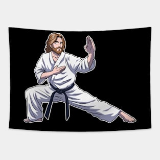 Jesus Karate Funny Karate Gift Tapestry