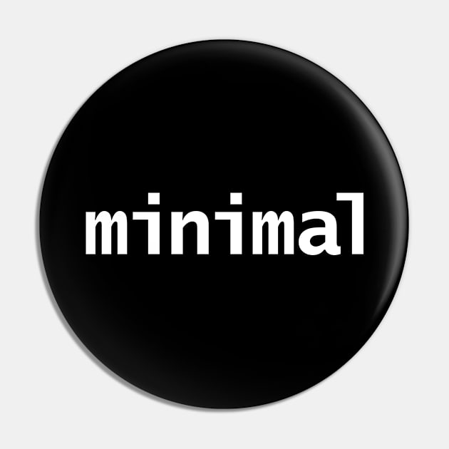 Typography Minimal White Text Pin by ellenhenryart