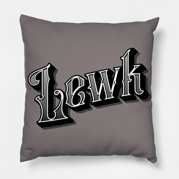 Lewk old school Pillow by BeyondTheDeck