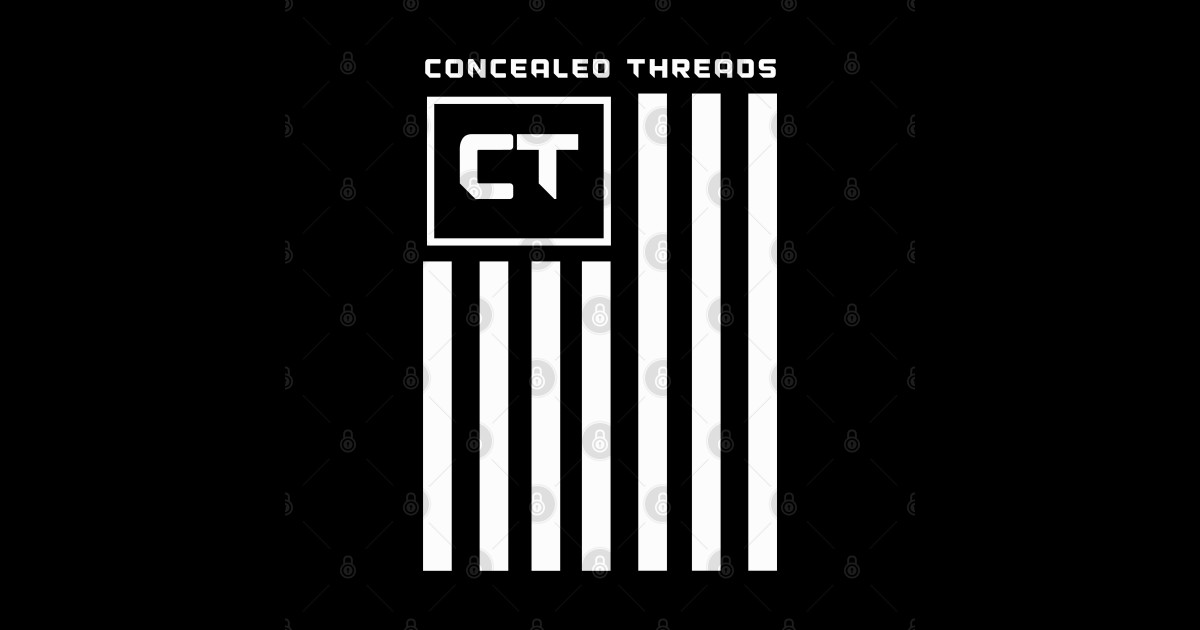 Concealed Threads Branded Vertical Flag White - Concealed Threads ...