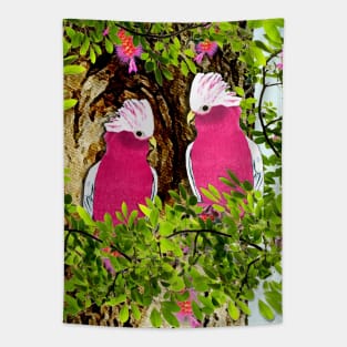 Nesting Parrots Tapestry