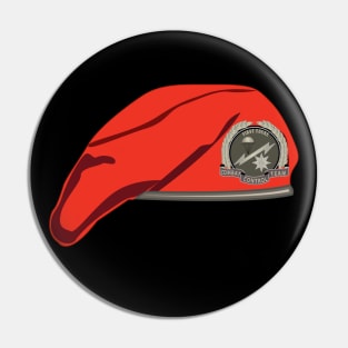 Combat Control Team Badge w Red Beret - Color X 300 Pin