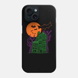 Neon Haunted House Phone Case