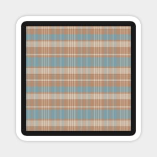 Cottagecore Aesthetic Calan 2 Hand Drawn Textured Plaid Pattern Magnet