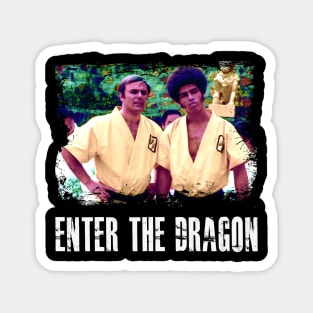 Enter the Elegance Bruce's Impact on Stylish  the Dragon on Wearable Canvas Magnet