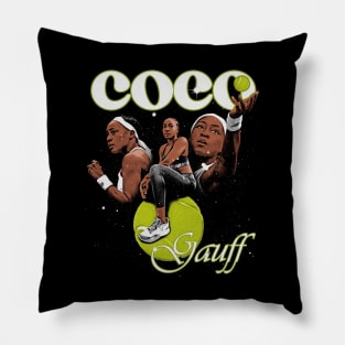 coco gauff Pillow