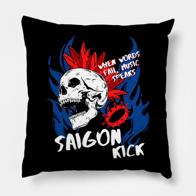 saigon kick ll music speaks Pillow by daley doodles