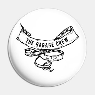 Garage Crew Be Groovy Black Ribbon Pin