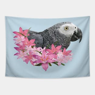 Gray parrot Tapestry