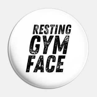 Resting Gym Face Pin