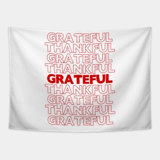 Thankful / Grateful - Typography Design Tapestry