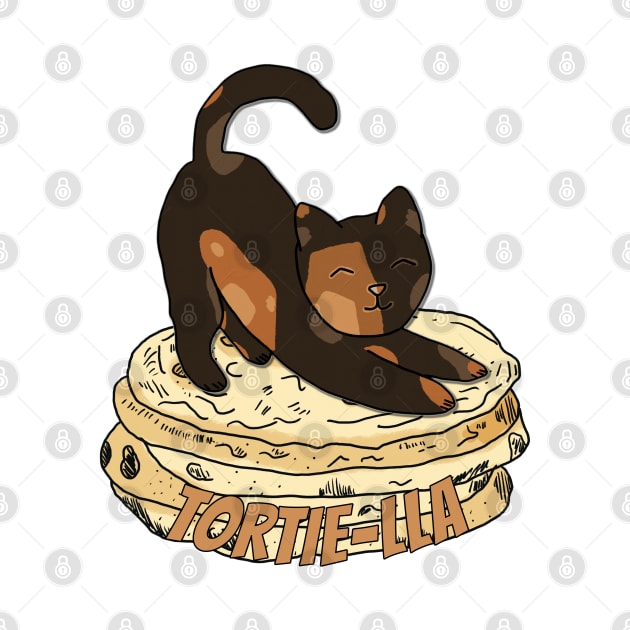 Tortie Pun: Tortilla by nonbeenarydesigns